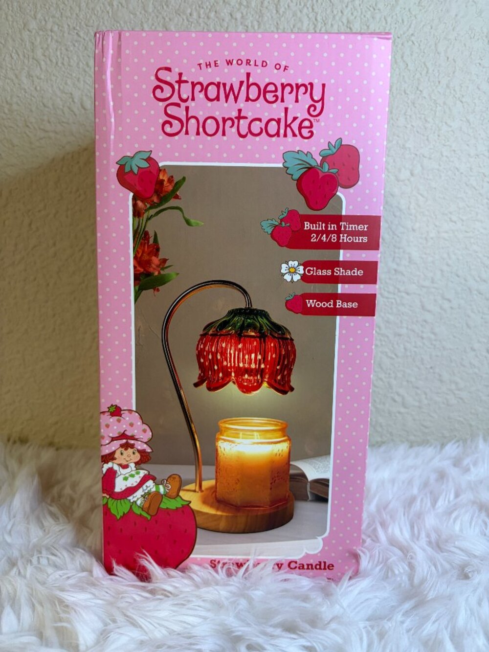 Vira, Strawberry Shortcake Strawberry Candle Warmer Lamp Timer NIB
